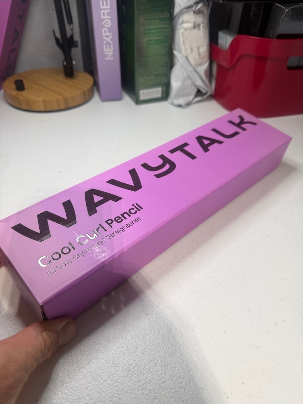 WAVYTALK Cool Curl Pencil Hair Styler - Pink